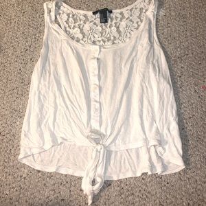 Forever 21 Lace Crop Tank